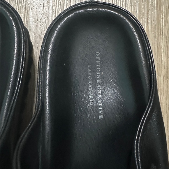 Officine Creative Pelagie 021 Black Leather Slide Sand - Picture 5 of 10